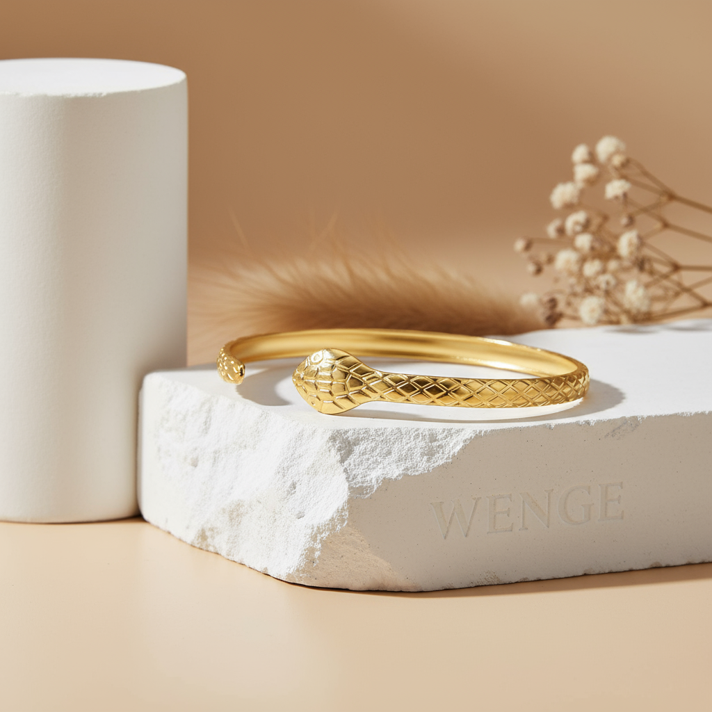 Snake Bracelet – 18k Gold Plated