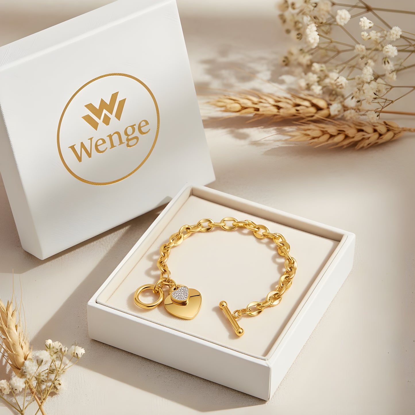 Double Hearts Bracelet – 18k Gold Plated