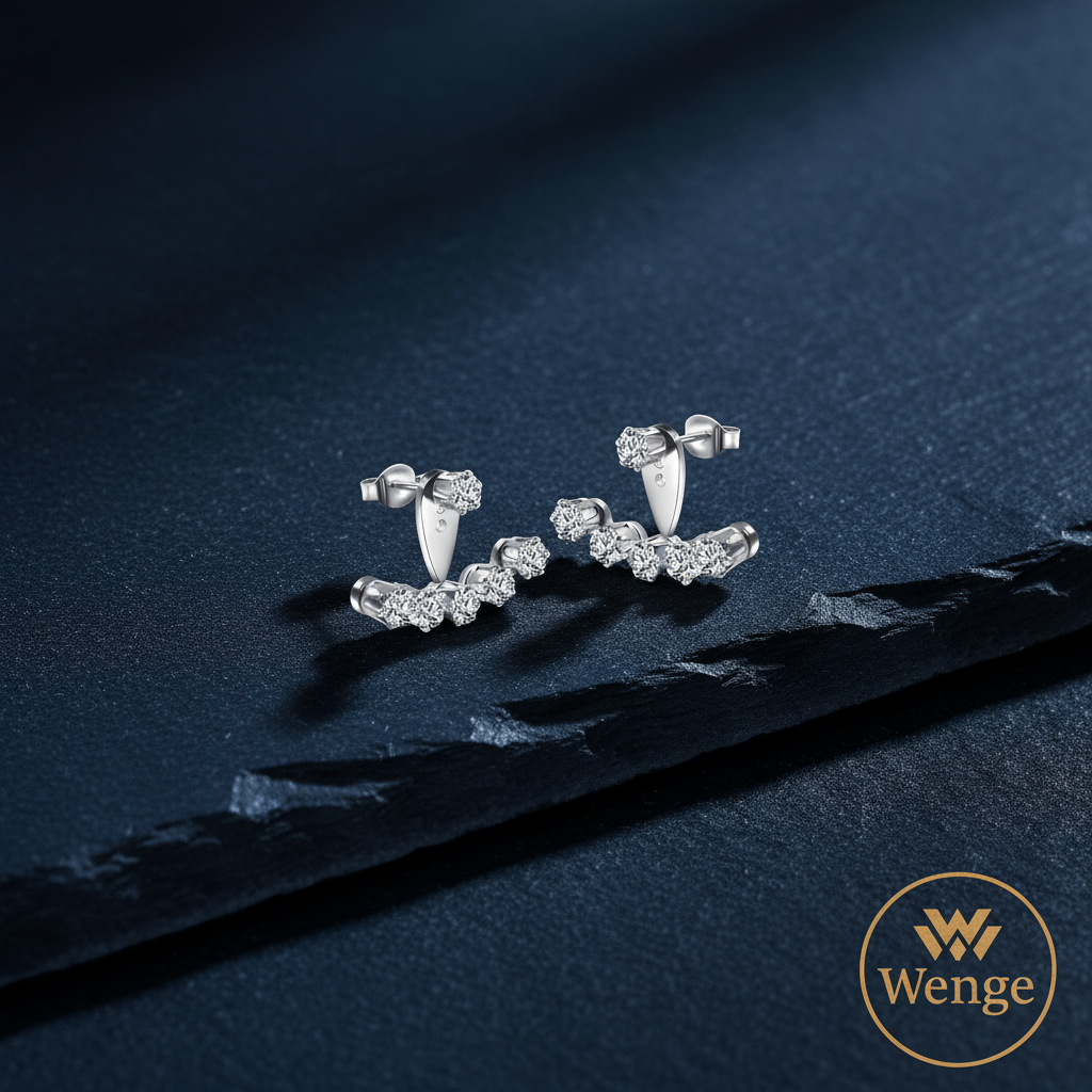 Multi-Stone Drop Earrings – Stainless Steel