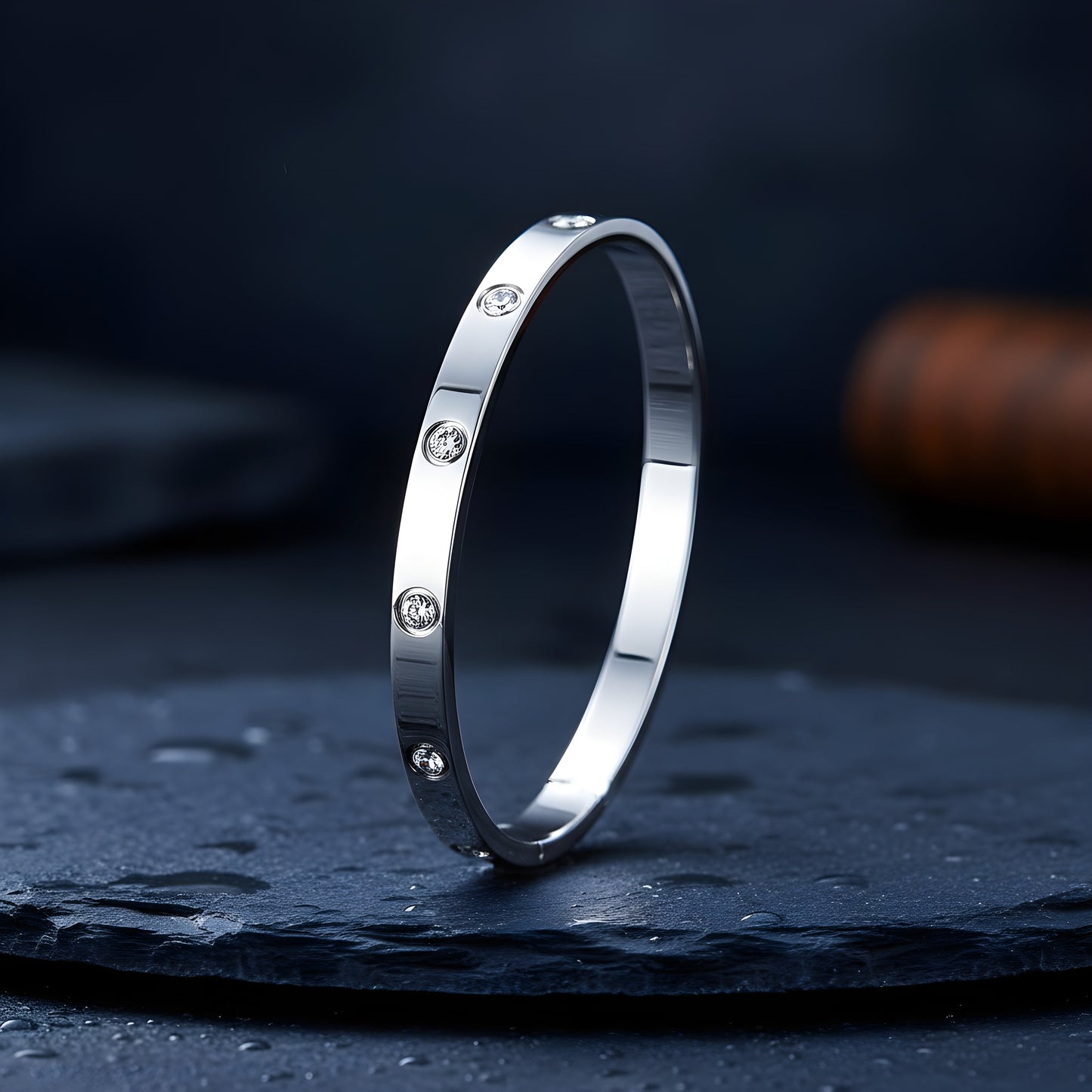 Sparkle Cuff Bracelet – Stainless Steel