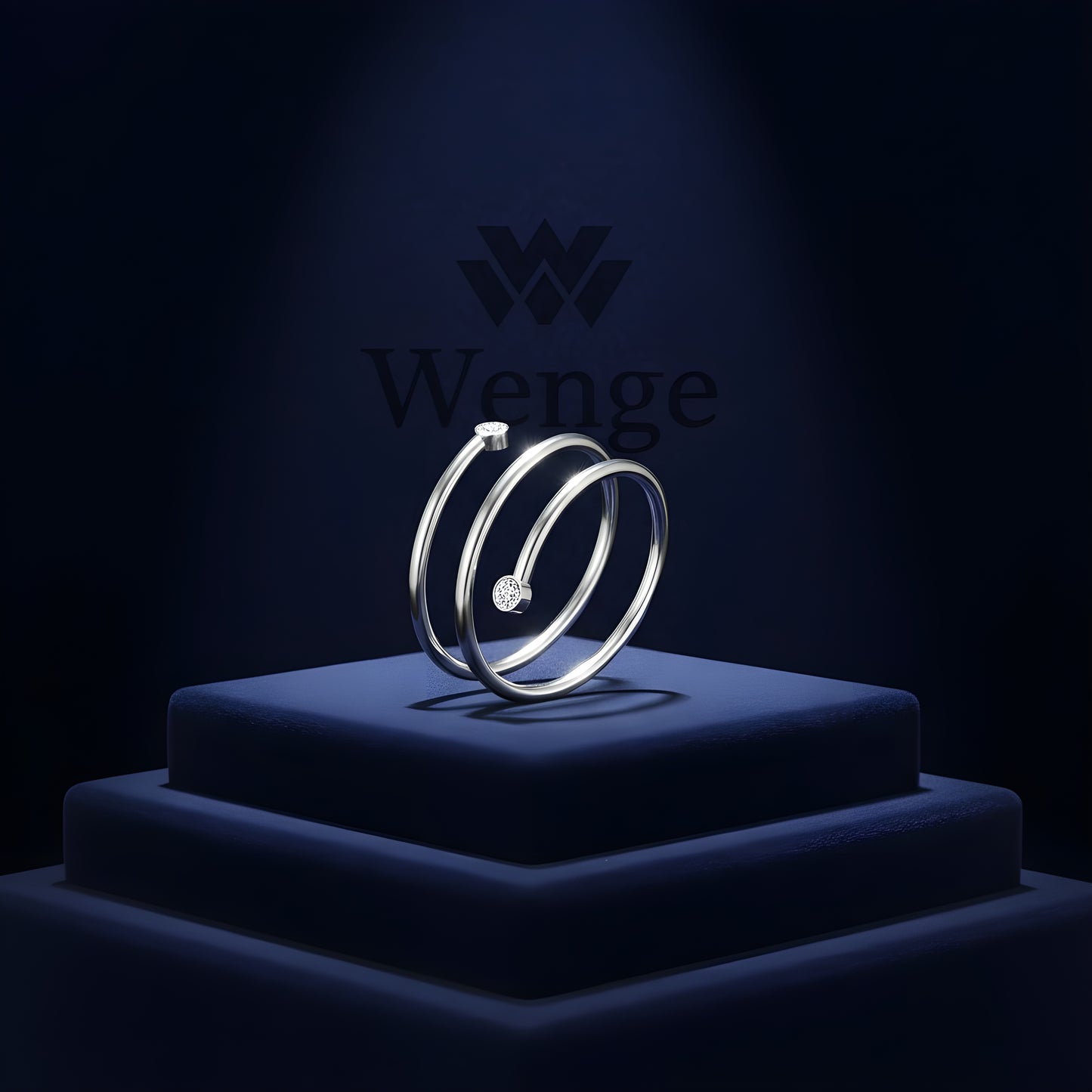 Zircon Adjustable Ring – Stainless Steel