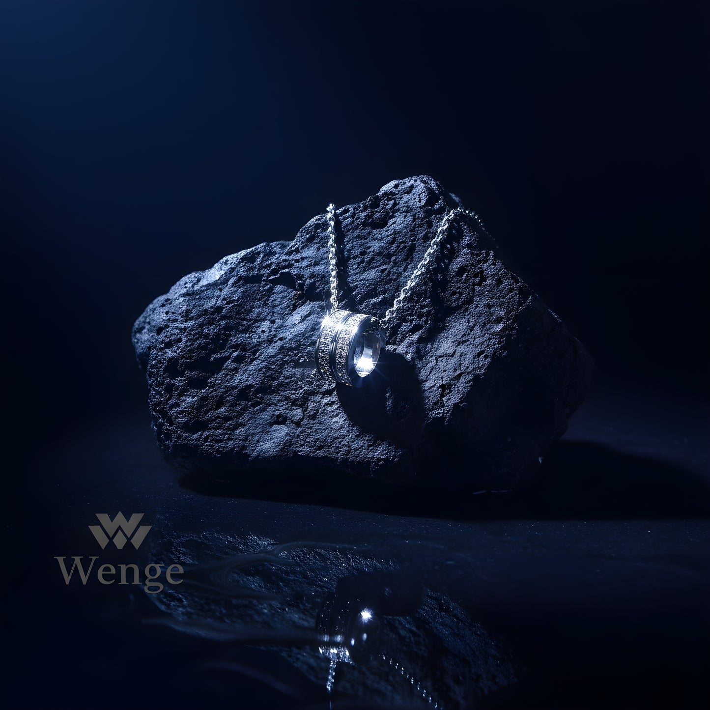 Sparkle Pendant Necklace – Stainless Steel