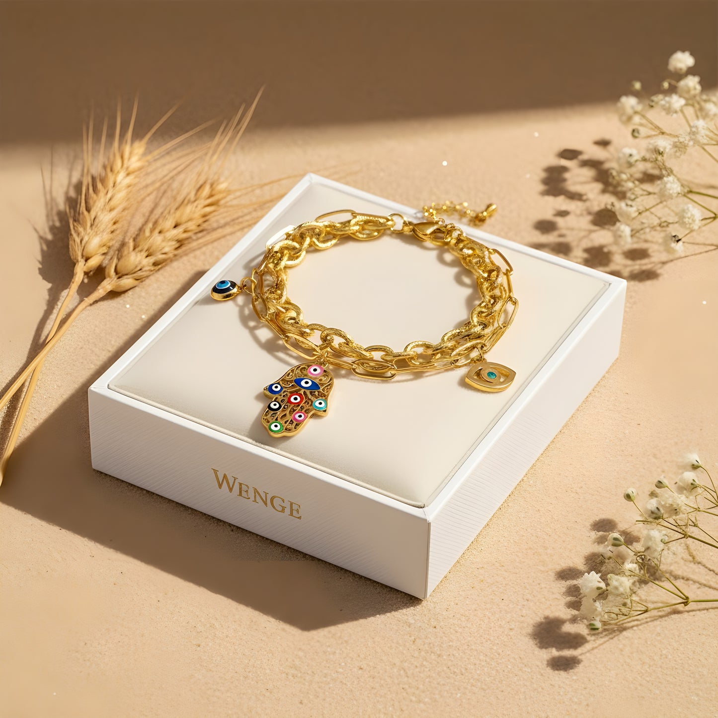 Mystic Protection Bracelet – 18k Gold Plated