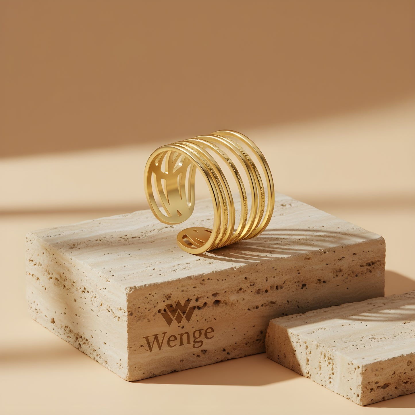 Classic Adjustable Ring – 18k Gold Plated