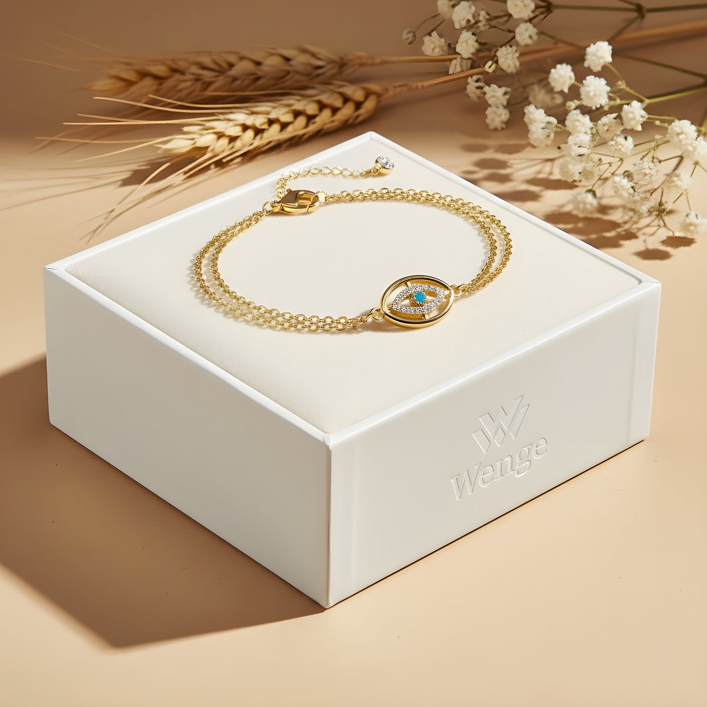 Bliss Evil Eye Bracelet – 18k Gold Plated