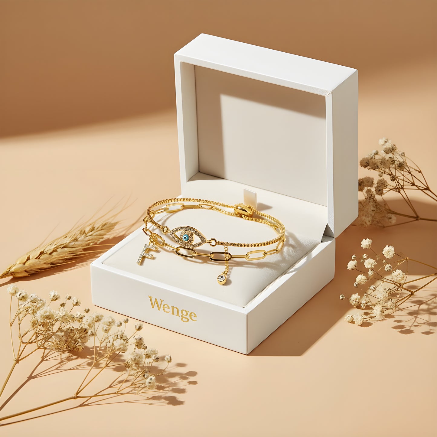 Bliss Layered Charm Bracelet – 18k Gold Plated