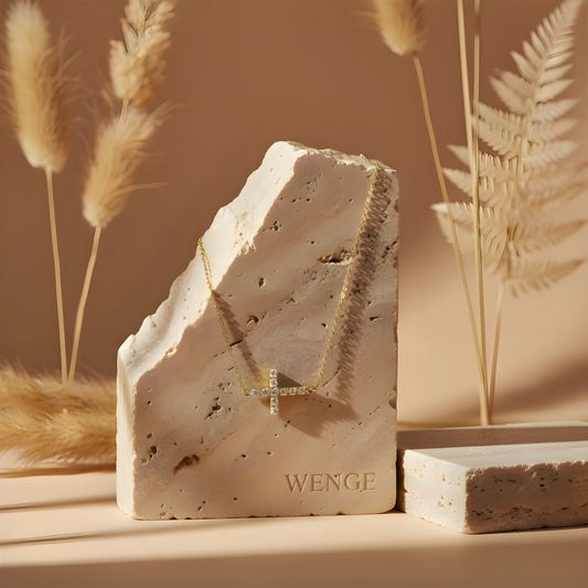 Radiant Cross Necklace - 18k Gold Plated