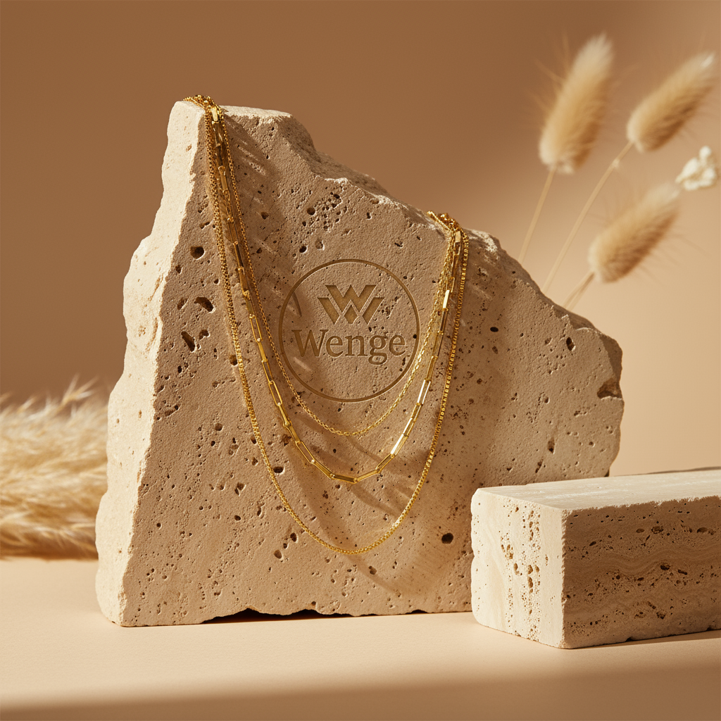 Trinity Layer Necklace – 18k Gold Plated