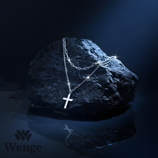 Faith Layer Cross Necklace – Stainless Steel
