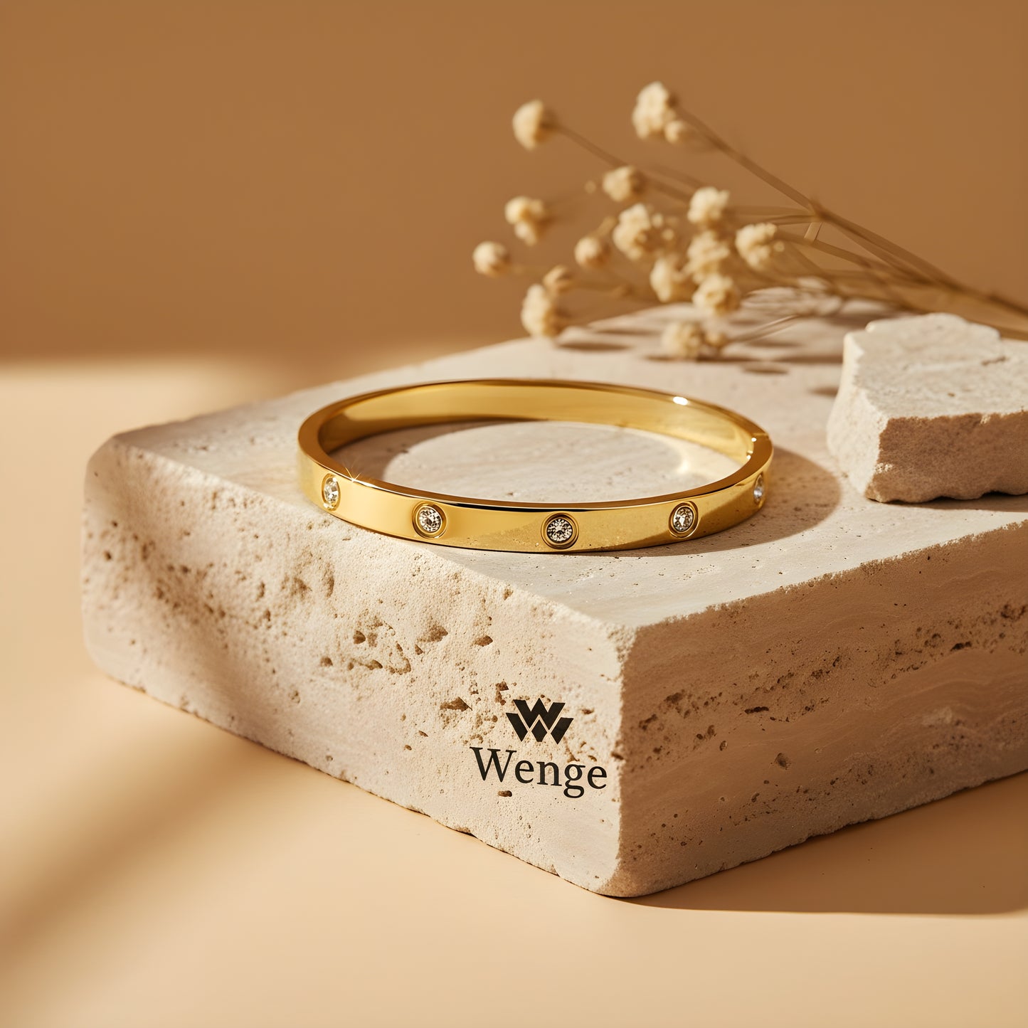 Zircon Accent Bracelet – 18k Gold Plated