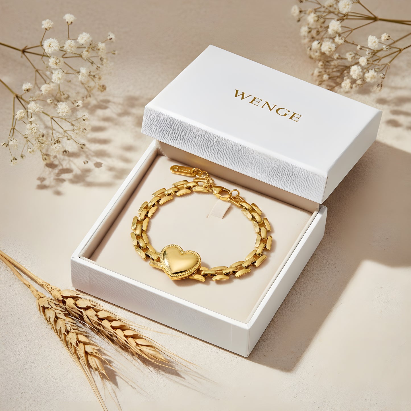 Classic Heart Bracelet – 18k Gold Plated