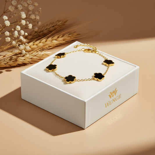 Eternal Clover Bracelet – 18k Gold Plated