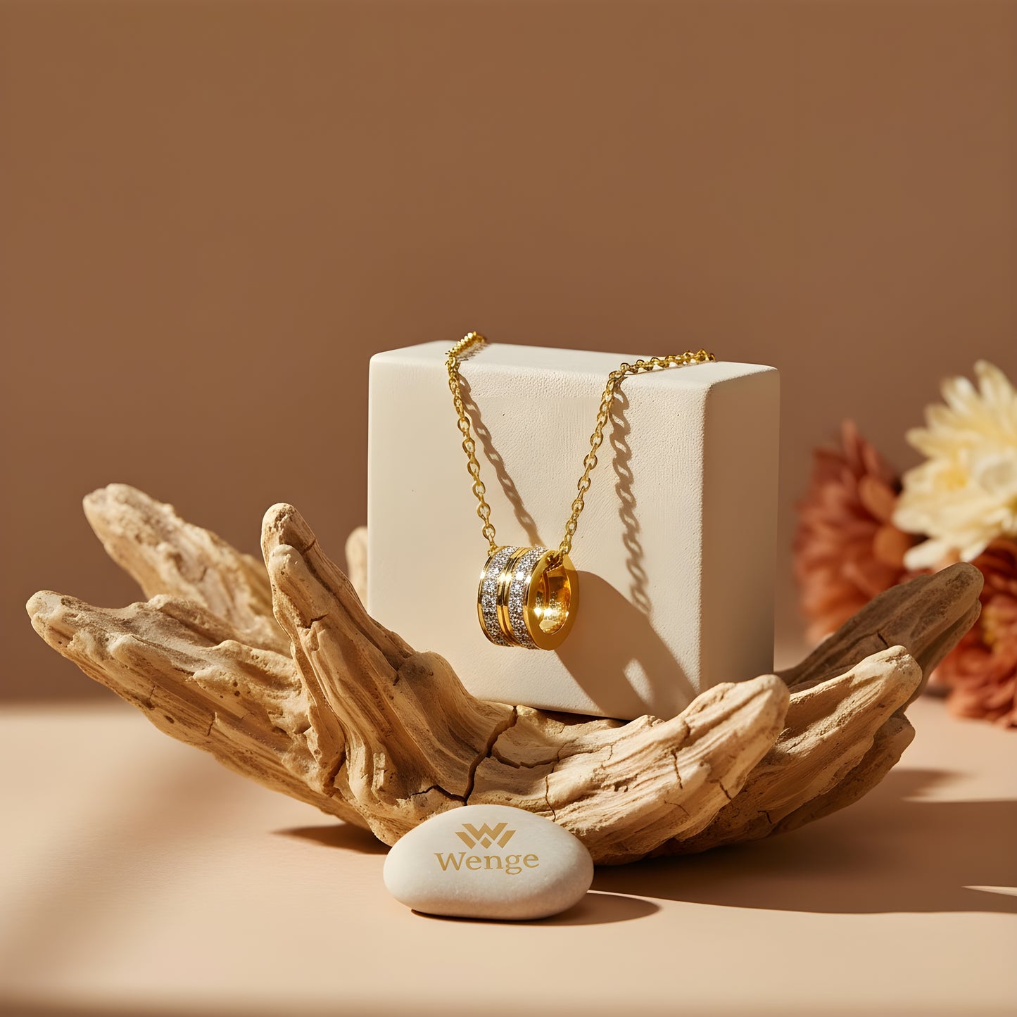 Eternal Dual Ring Necklace – 18k Gold Plated