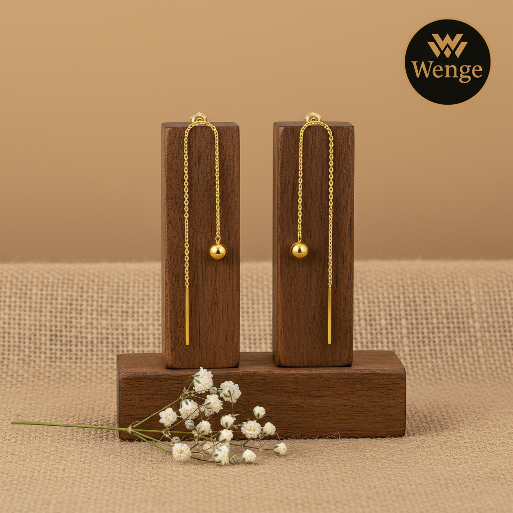 Minimal Thread Earrings – 18K Gold Plated