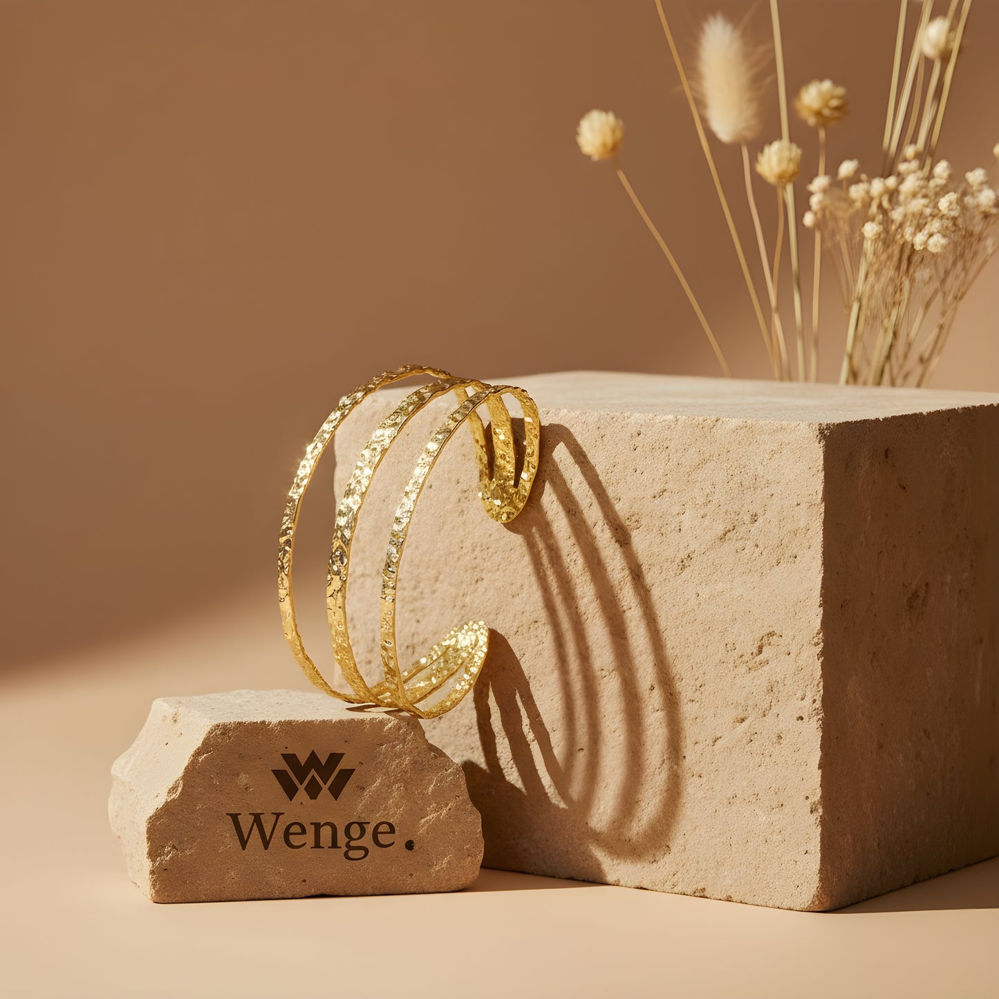 Wide Band Bracelet – 18k Gold Plated