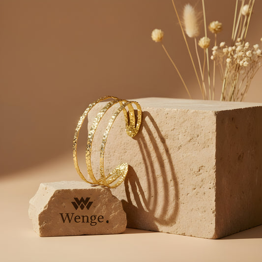 Wide Band Bracelet – 18k Gold Plated