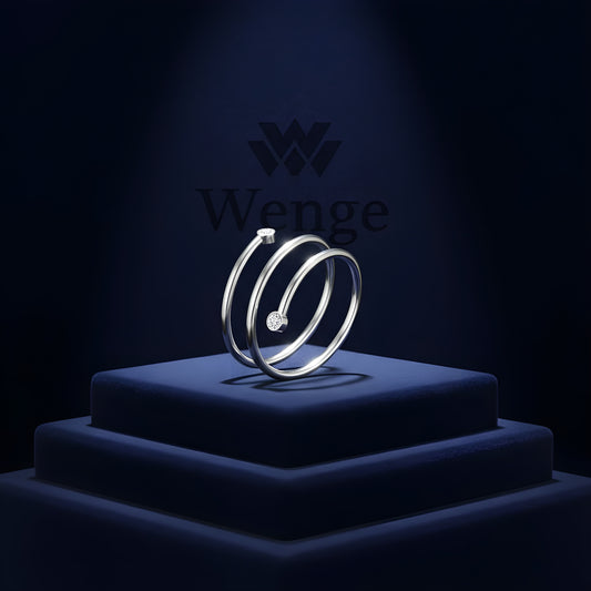 Zircon Adjustable Ring – Stainless Steel