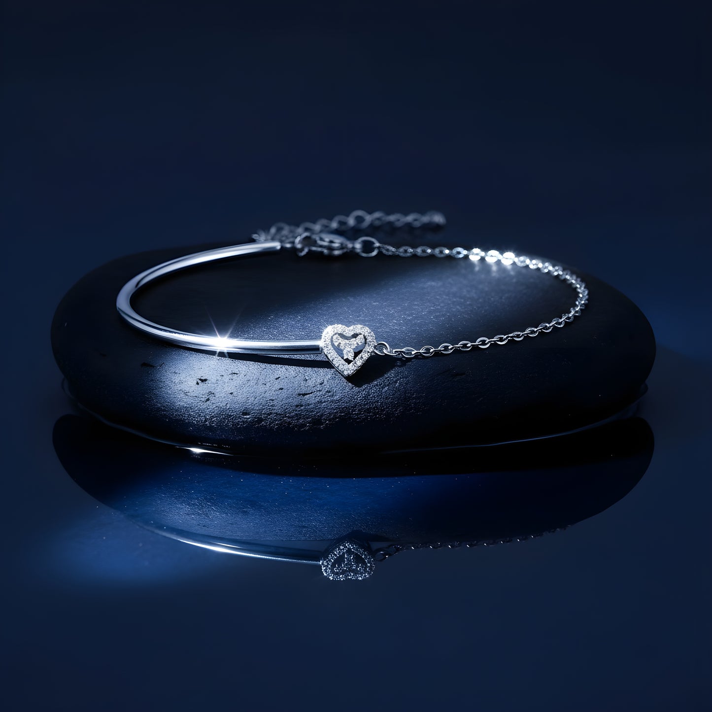 Zircon Detail Bracelet – Stainless Steel