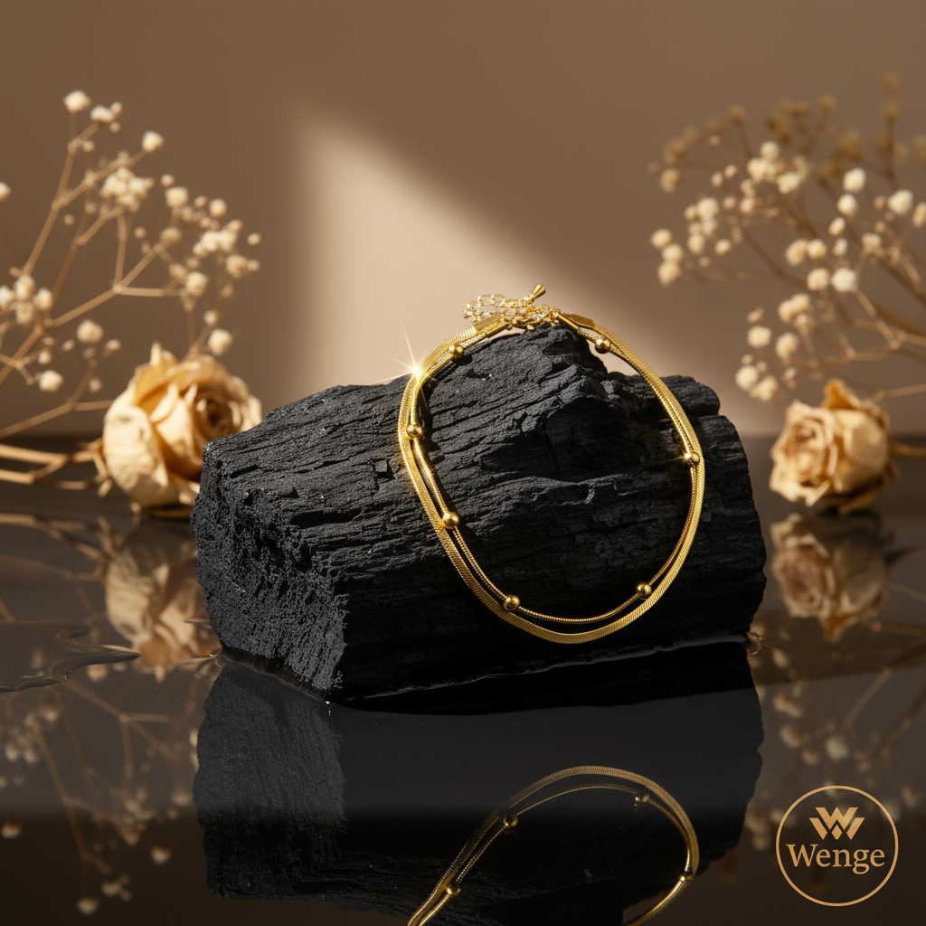 Starfish & Seashell Anklet – 18k Gold Plated