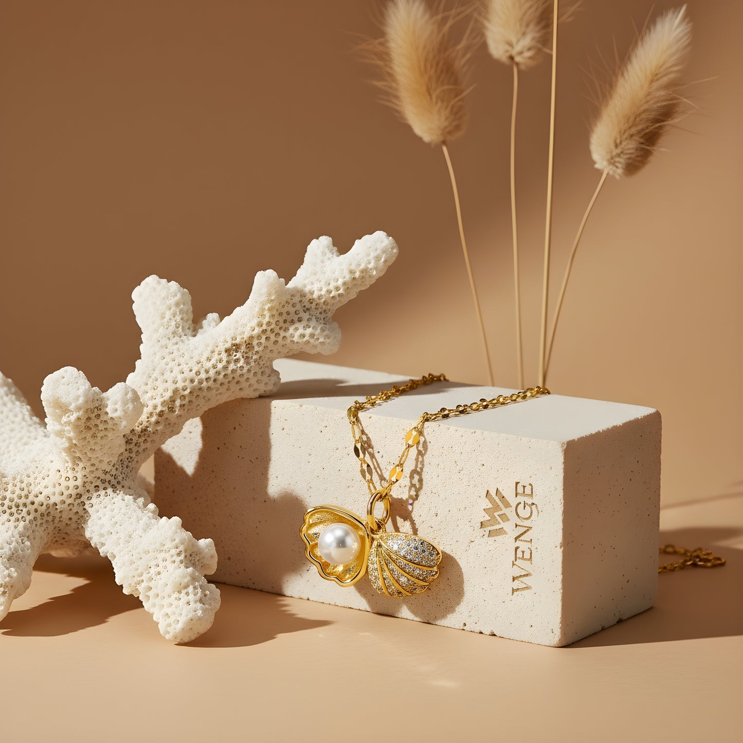 Oceana Pearl Necklace – 18k Gold Plated