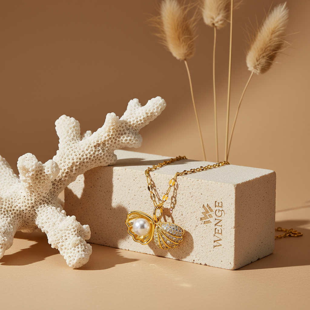 Oceana Pearl Necklace – 18k Gold Plated