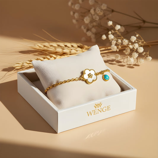 Petite Flower Bracelet – 18k Gold Plated