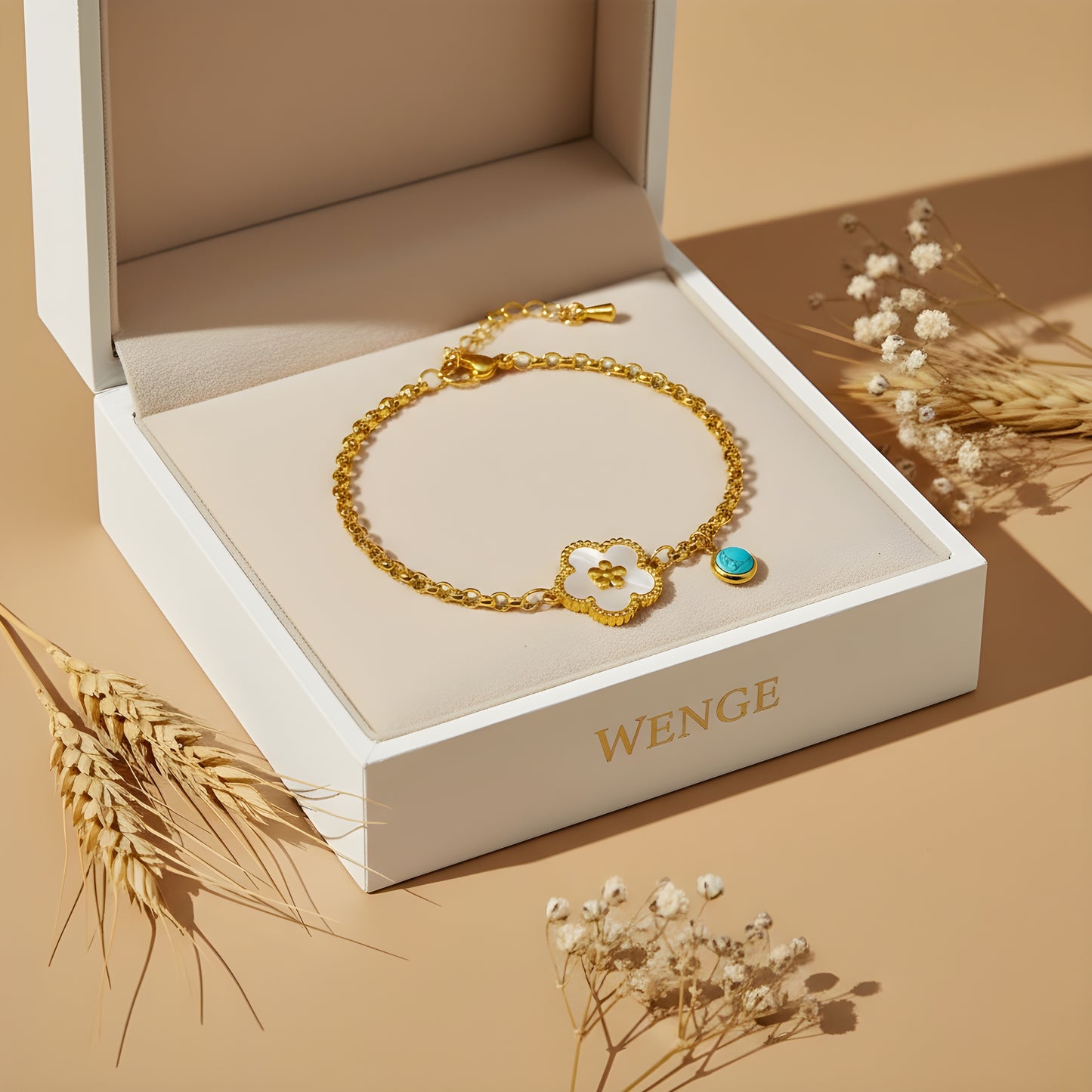 Petite Flower Bracelet – 18k Gold Plated