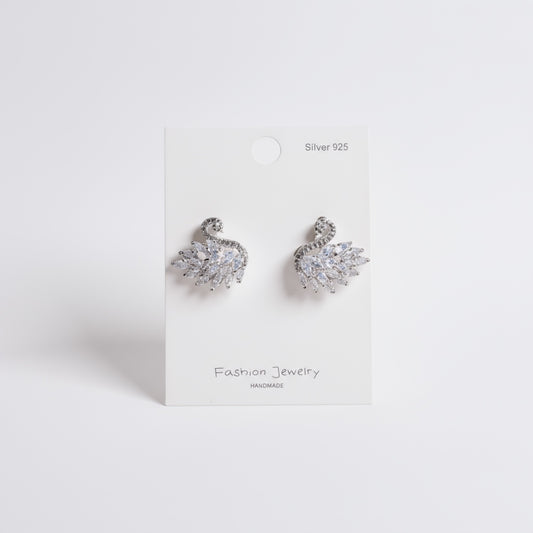 Odette Crystal Swan Studs