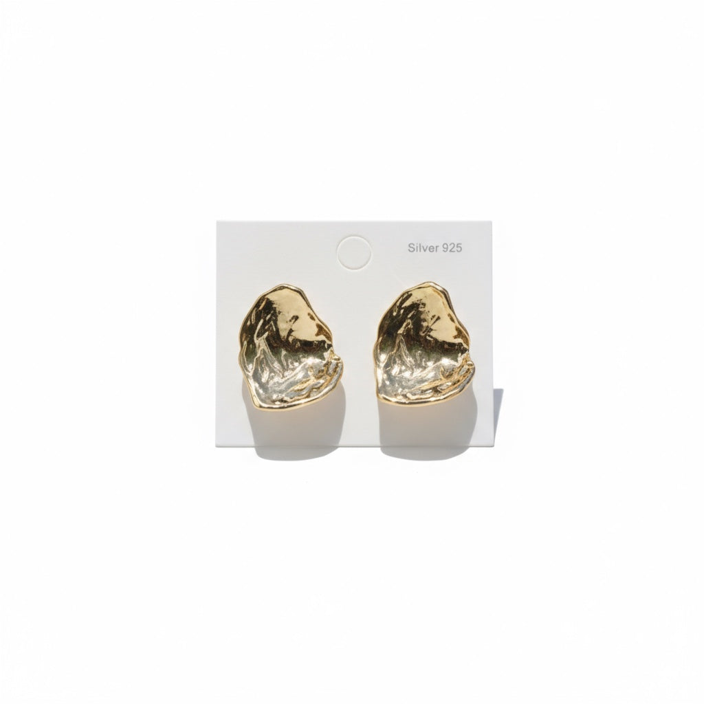 Aura Molten Gold Studs