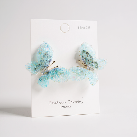 Azure Butterfly Studs