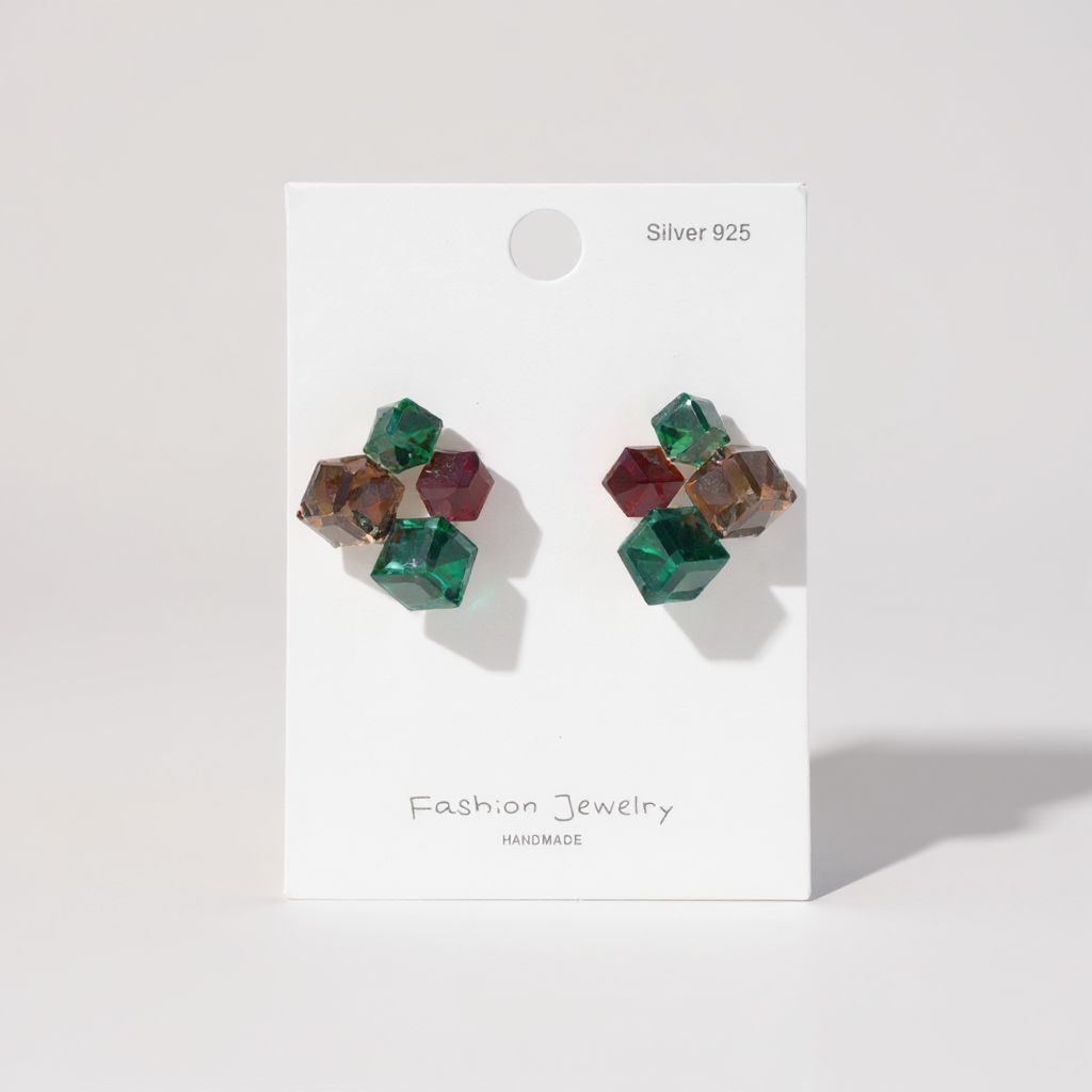 Autumn Jewel Cluster Studs