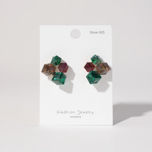 Autumn Jewel Cluster Studs